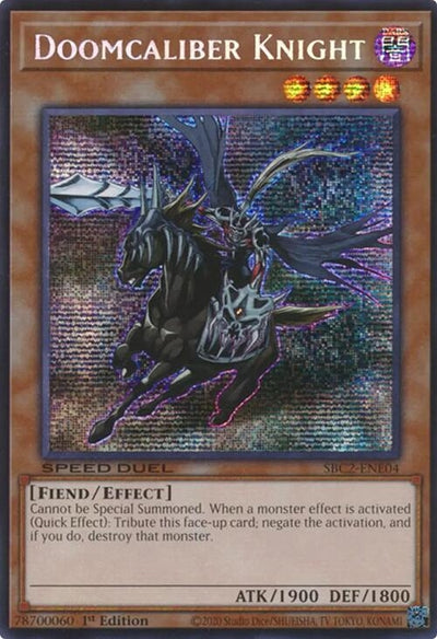 Image for Doomcaliber Knight (PSR) (Speed Duel: Battle City Finals) (SBC2-ENE04) - YuGiOh