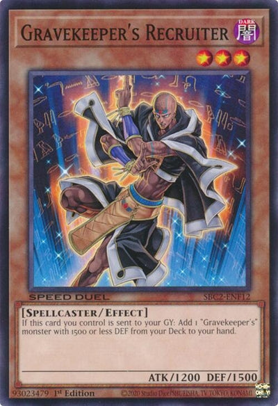 Image for Gravekeeper's Recruiter (Speed Duel: Battle City Finals) (SBC2-ENF12) - YuGiOh