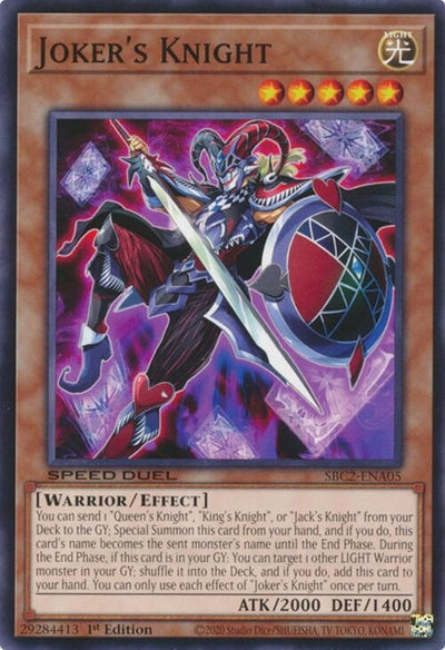 Image for Joker's Knight (Speed Duel: Battle City Finals) (SBC2-ENA05) - YuGiOh