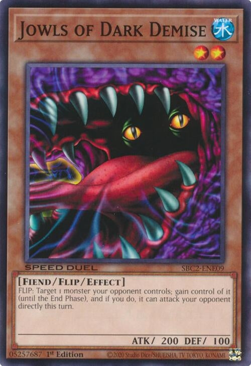 Image for Jowls of Dark Demise (Speed Duel: Battle City Finals) (SBC2-ENE09) - YuGiOh
