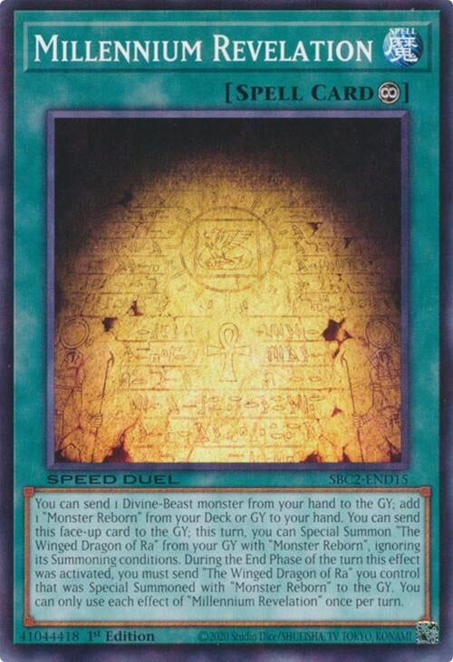 Image for Millennium Revelation (Speed Duel: Battle City Finals) (SBC2-END15) - YuGiOh