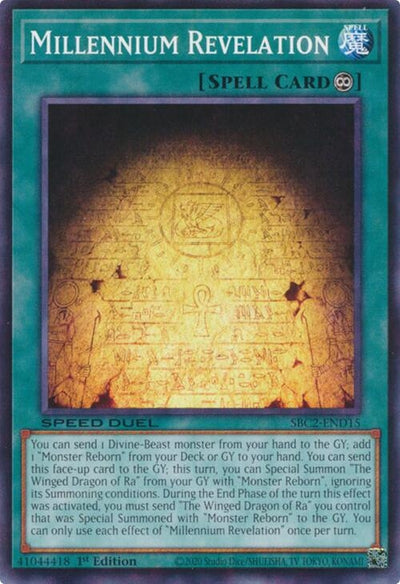 Image for Millennium Revelation (Speed Duel: Battle City Finals) (SBC2-END15) - YuGiOh