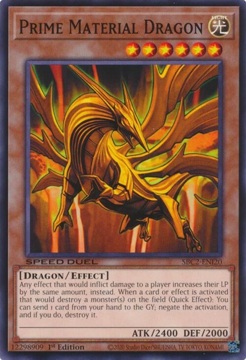 Image for Prime Material Dragon (Speed Duel: Battle City Finals) (SBC2-ENI20) - YuGiOh