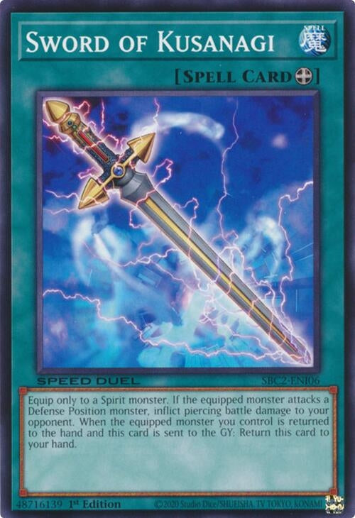 Image for Sword of Kusanagi (Speed Duel: Battle City Finals) (SBC2-ENI06) - YuGiOh