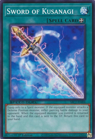 Image for Sword of Kusanagi (Speed Duel: Battle City Finals) (SBC2-ENI06) - YuGiOh