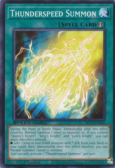 Image for Thunderspeed Summon (Speed Duel: Battle City Finals) (SBC2-ENA16) - YuGiOh