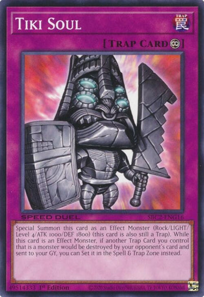 Image for Tiki Soul (Speed Duel: Battle City Finals) (SBC2-ENG16) - YuGiOh