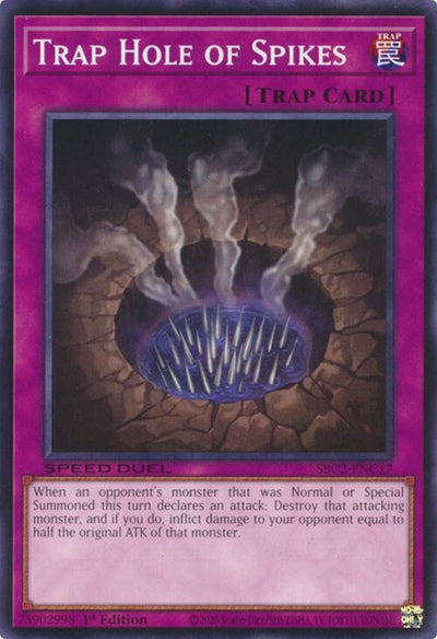 Image for Trap Hole of Spikes (Speed Duel: Battle City Finals) (SBC2-ENC17) - YuGiOh