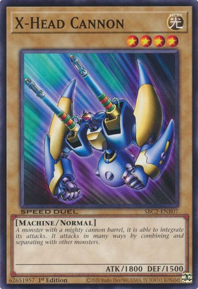 Image for X-Head Cannon (Speed Duel: Battle City Finals) (SBC2-ENB07) - YuGiOh