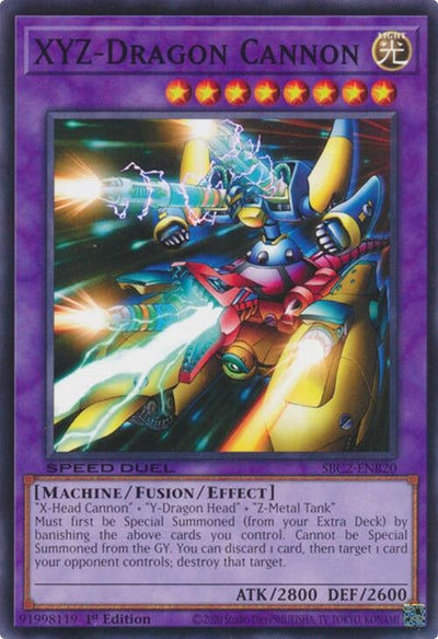 Image for XYZ-Dragon Cannon (Speed Duel: Battle City Finals) (SBC2-ENB20) - YuGiOh