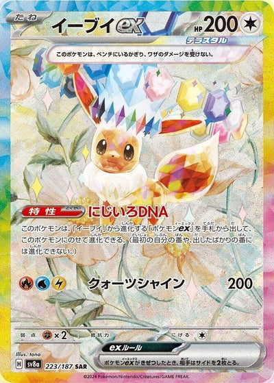 Image for Eevee ex - 223/187 (223/187) [SV8a: Terastal Fest ex]