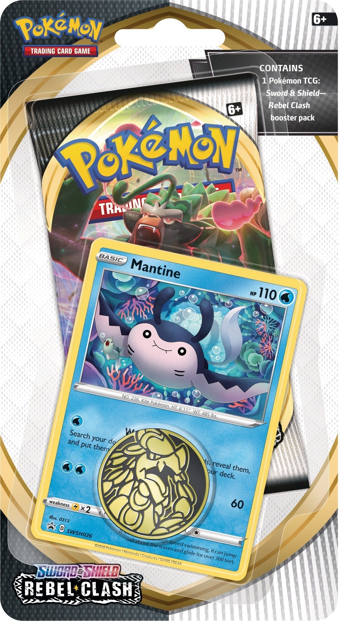 Rebel Clash Single Pack Blister [Mantine] (SWSH02)