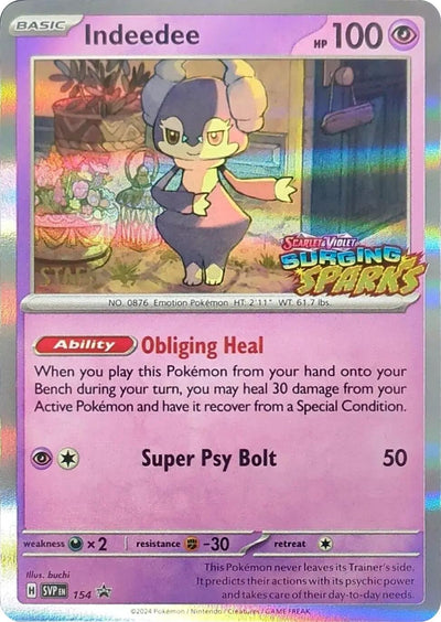 Image for Indeedee - 154 (Staff) (SV: Scarlet & Violet Promo Cards) (154) - Pokemon