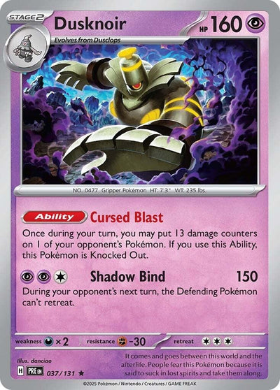 Image for Dusknoir (SV: Prismatic Evolutions) (037/131) - Pokemon