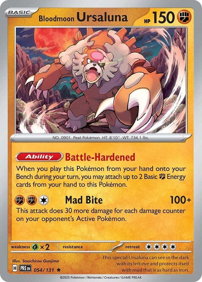 Image for Bloodmoon Ursaluna (SV: Prismatic Evolutions) (054/131) - Pokemon