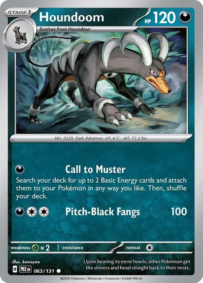 Image for Houndoom (SV: Prismatic Evolutions) (063/131) - Pokemon