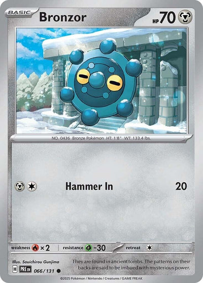 Image for Bronzor (SV: Prismatic Evolutions) (066/131) - Pokemon
