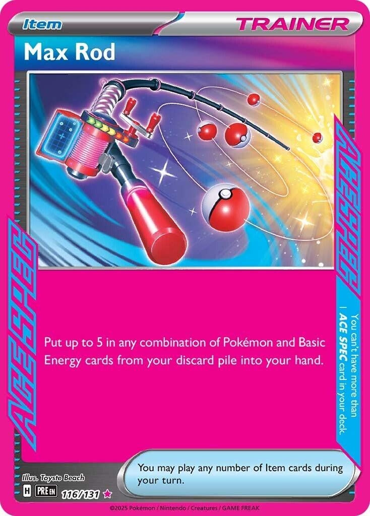 Image for Max Rod (SV: Prismatic Evolutions) (116/131) - Pokemon