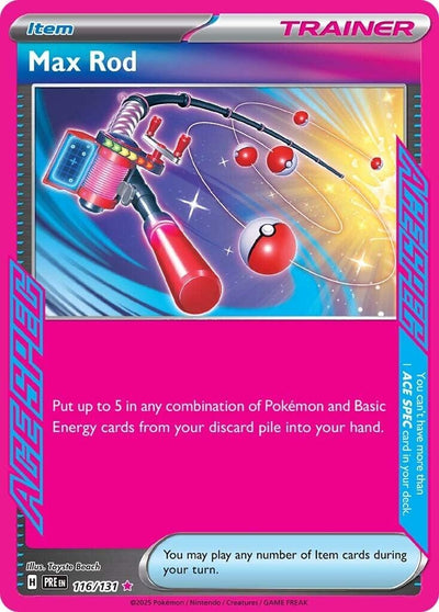 Image for Max Rod (SV: Prismatic Evolutions) (116/131) - Pokemon