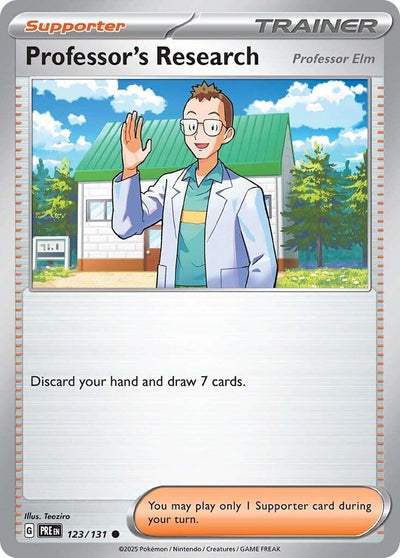 Image for Professor's Research [Professor Elm] (SV: Prismatic Evolutions) (123/131) - Pokemon