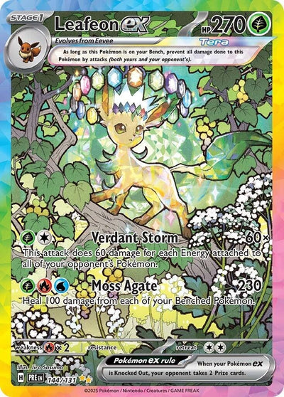 Image for Leafeon ex (SV: Prismatic Evolutions) (144/131) - Pokemon