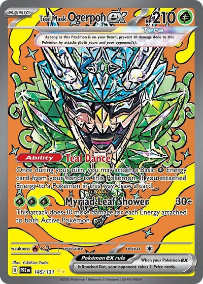Image for Teal Mask Ogerpon ex (SV: Prismatic Evolutions) (145/131) - Pokemon