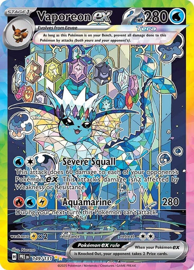 Image for Vaporeon ex (SV: Prismatic Evolutions) (149/131) - Pokemon