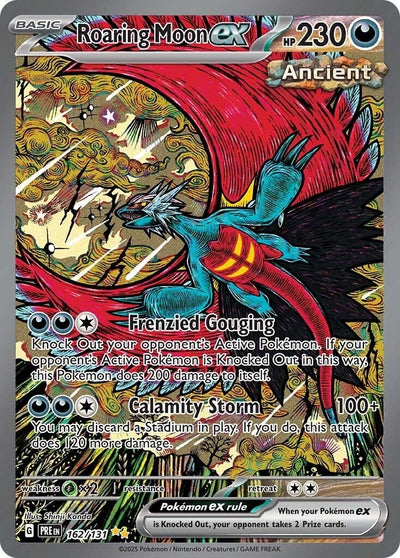 Image for Roaring Moon ex (SV: Prismatic Evolutions) (162/131) - Pokemon
