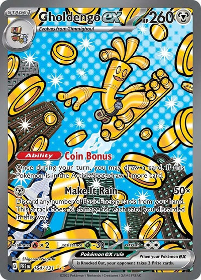 Image for Gholdengo ex (SV: Prismatic Evolutions) (164/131) - Pokemon