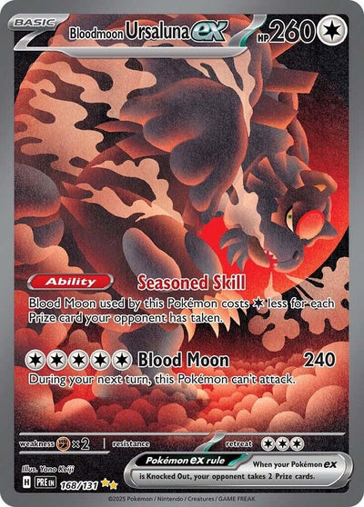Image for Bloodmoon Ursaluna ex (SV: Prismatic Evolutions) (168/131) - Pokemon