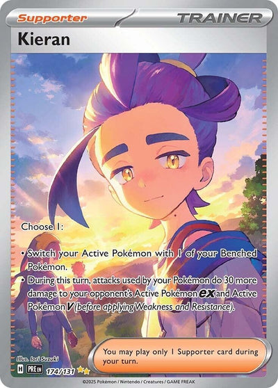 Image for Kieran (SV: Prismatic Evolutions) (174/131) - Pokemon