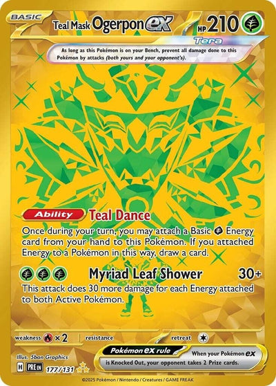 Image for Teal Mask Ogerpon ex (SV: Prismatic Evolutions) (177/131) - Pokemon