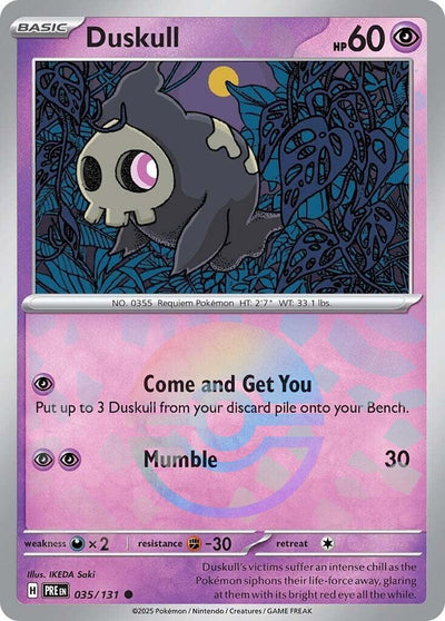 Image for Duskull (Poke Ball Pattern) (SV: Prismatic Evolutions) (035/131) - Pokemon