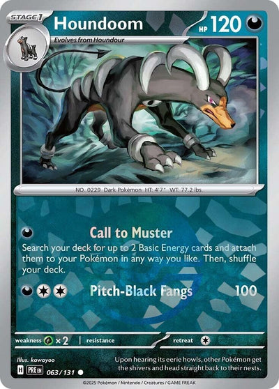 Image for Houndoom (Poke Ball Pattern) (SV: Prismatic Evolutions) (063/131) - Pokemon