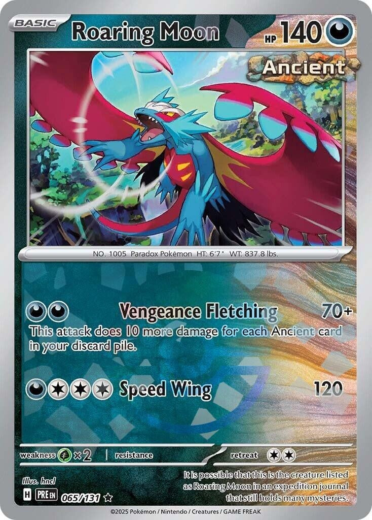 Image for Roaring Moon (Poke Ball Pattern) (SV: Prismatic Evolutions) (065/131) - Pokemon