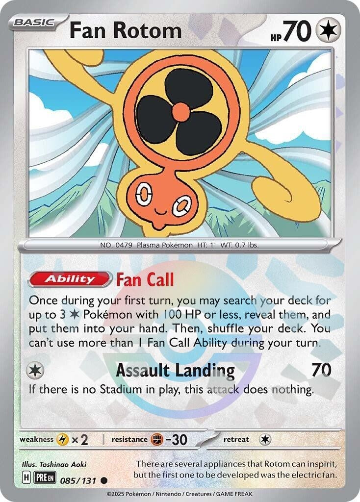 Image for Fan Rotom (Poke Ball Pattern) (SV: Prismatic Evolutions) (085/131) - Pokemon