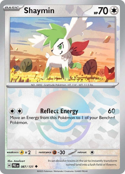 Image for Shaymin (Poke Ball Pattern) (SV: Prismatic Evolutions) (087/131) - Pokemon