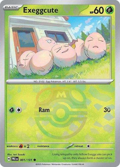 Image for Exeggcute (Master Ball Pattern) (SV: Prismatic Evolutions) (001/131) - Pokemon