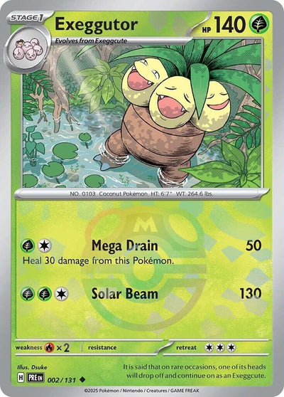 Image for Exeggutor (Master Ball Pattern) (SV: Prismatic Evolutions) (002/131) - Pokemon
