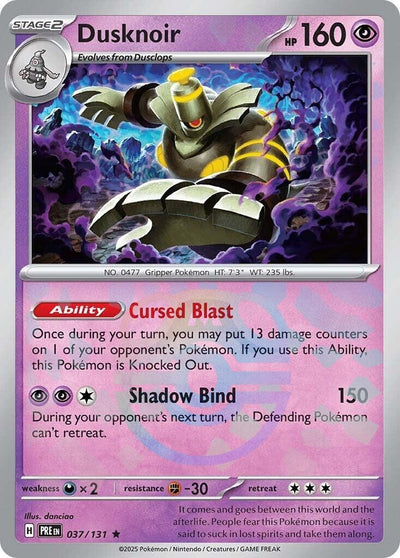 Image for Dusknoir (Master Ball Pattern) (SV: Prismatic Evolutions) (037/131) - Pokemon