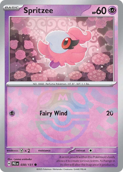 Image for Spritzee (Master Ball Pattern) (SV: Prismatic Evolutions) (038/131) - Pokemon