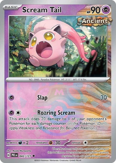 Image for Scream Tail (Master Ball Pattern) (SV: Prismatic Evolutions) (042/131) - Pokemon