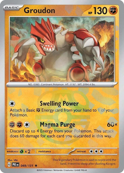 Image for Groudon (Master Ball Pattern) (SV: Prismatic Evolutions) (049/131) - Pokemon