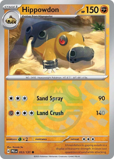 Image for Hippowdon (Master Ball Pattern) (SV: Prismatic Evolutions) (053/131) - Pokemon