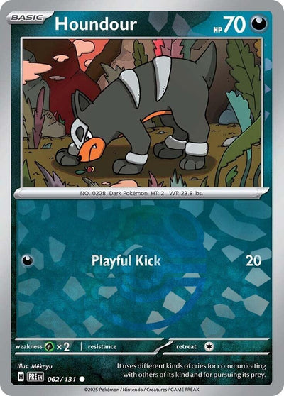 Image for Houndour (Master Ball Pattern) (SV: Prismatic Evolutions) (062/131) - Pokemon