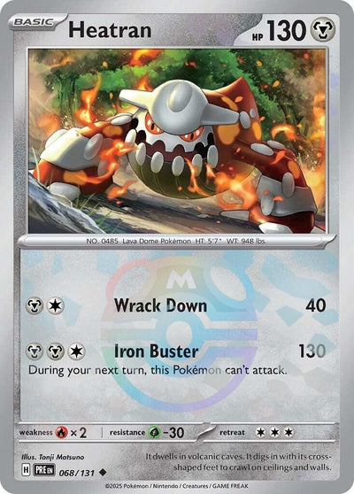Image for Heatran (Master Ball Pattern) (SV: Prismatic Evolutions) (068/131) - Pokemon