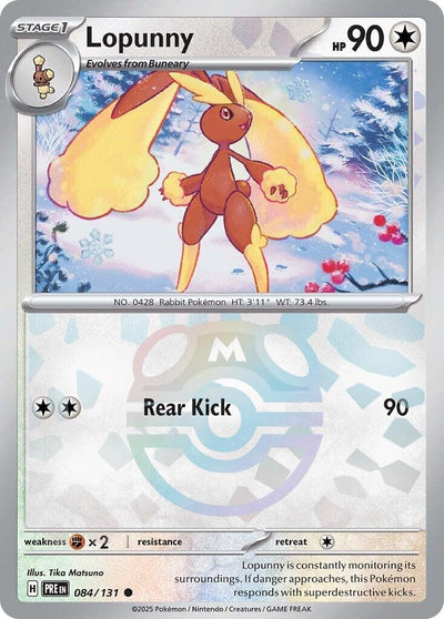 Image for Lopunny (Master Ball Pattern) (SV: Prismatic Evolutions) (084/131) - Pokemon