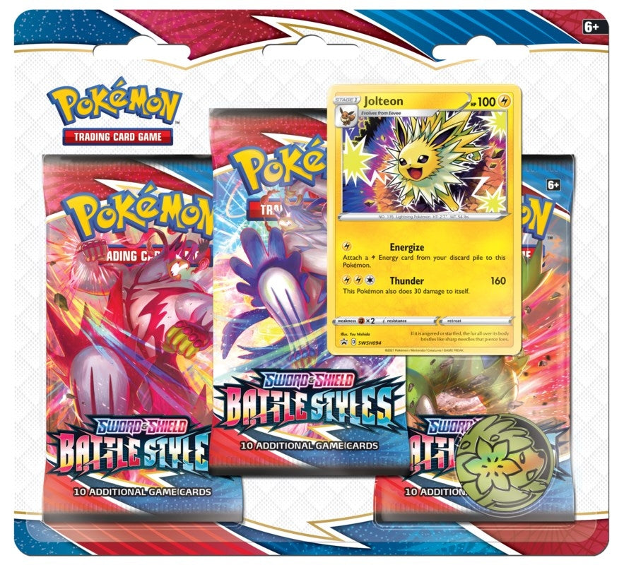 Battle Styles 3 Pack Blister [Jolteon] (SWSH05)