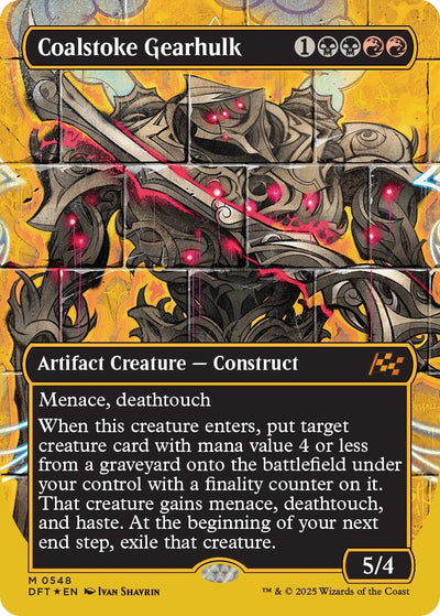 Image for Coalstoke Gearhulk (Borderless) (First-Place Foil) (Aetherdrift) (548) - Magic: The Gathering