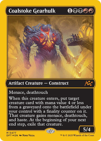Image for Coalstoke Gearhulk (First-Place Foil) (Aetherdrift) (477) - Magic: The Gathering